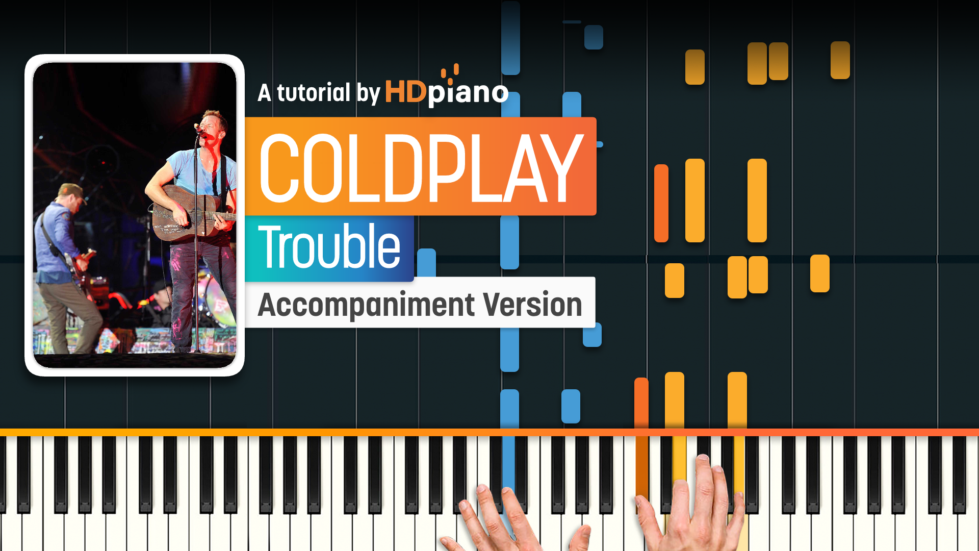 TROUBLE – COLDPLAY PIANO CHORDS & Lyrics – Bitesize Piano