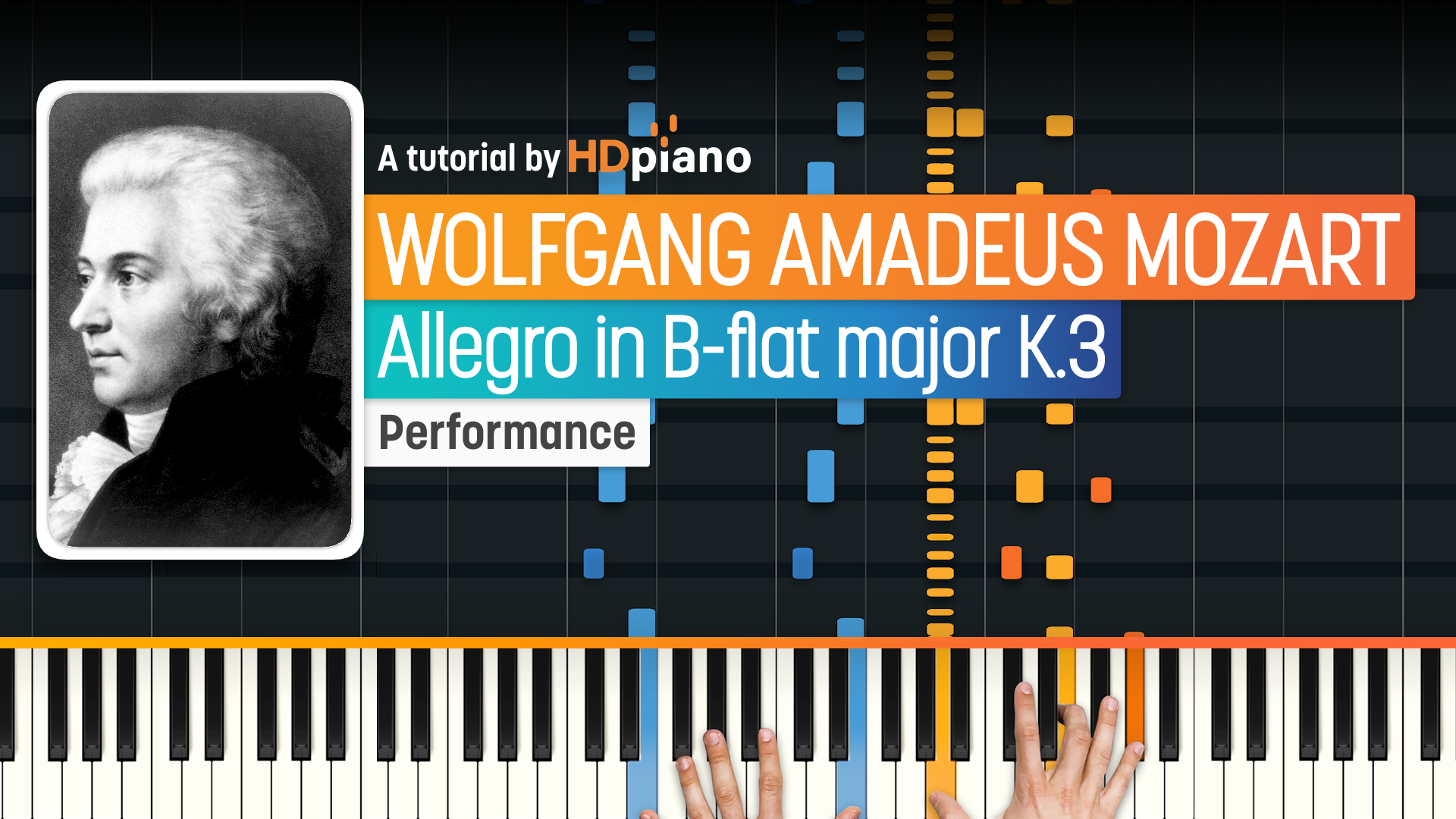 Allegro In B-flat Major K.3 By Wolfgang Amadeus Mozart Piano Tutorial ...