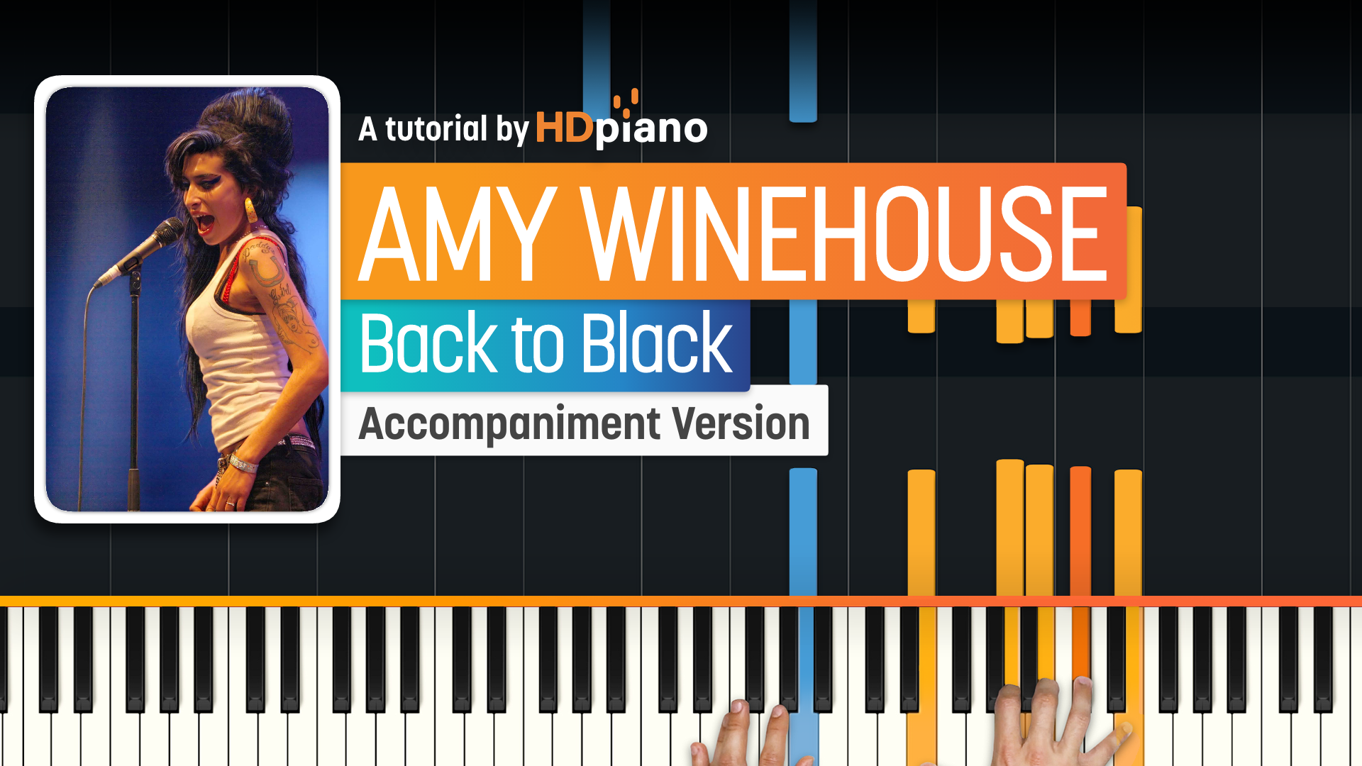 BACK TO BLACK – AMY WINEHOUSE PIANO CHORDS & Lyrics – Bitesize Piano