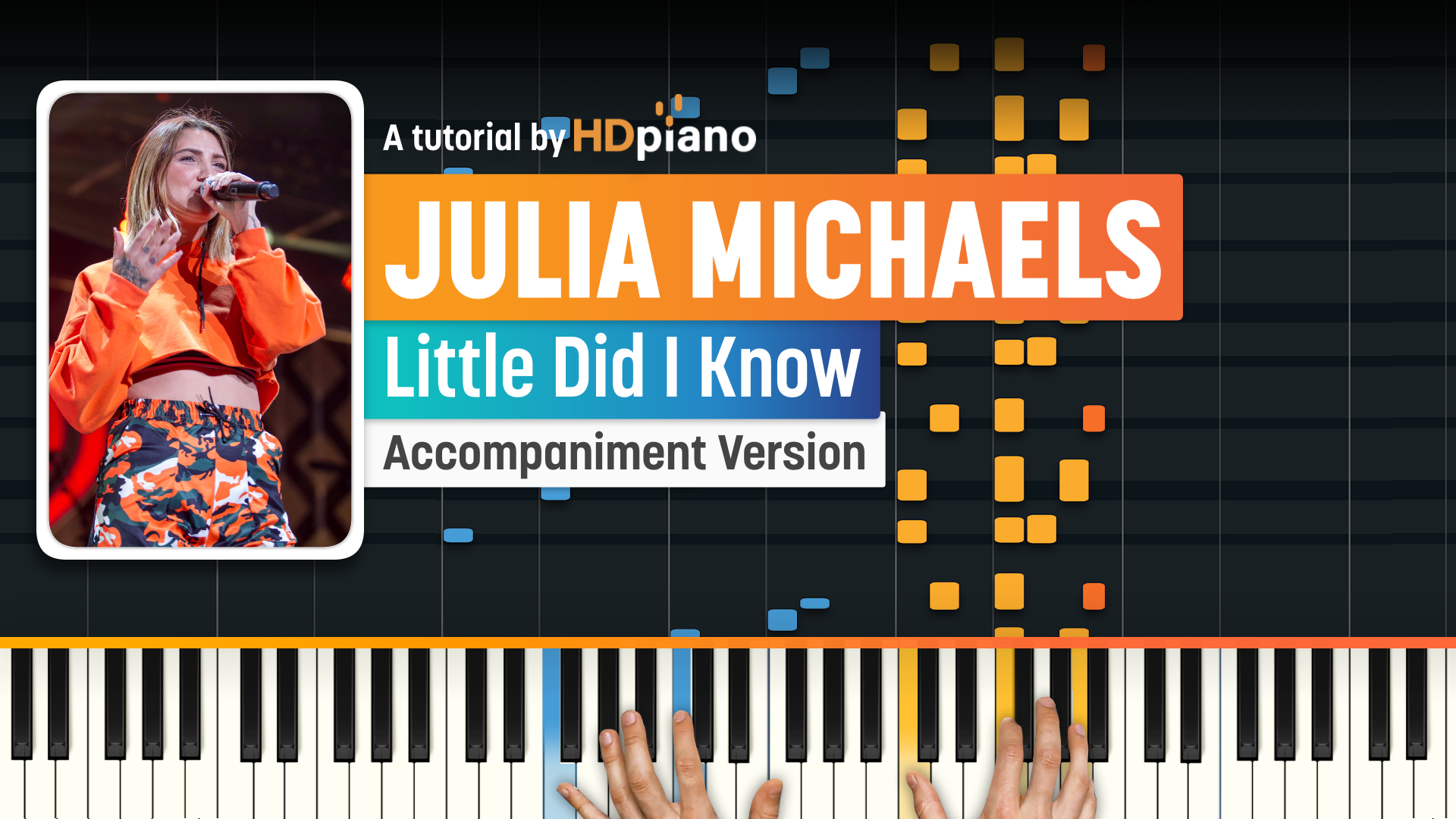 Little Did I Know By Julia Michaels Piano Tutorial HDpiano