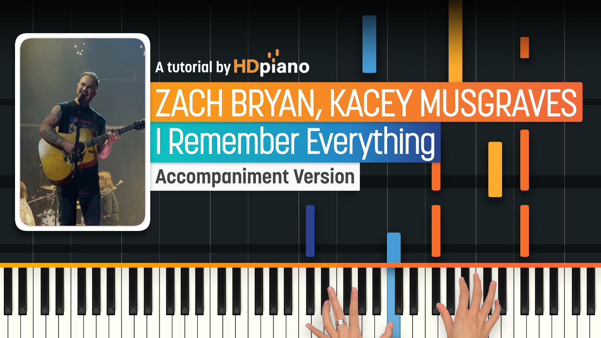 I Remember Everything by Kacey Musgraves and Zach Bryan Piano Tutorial